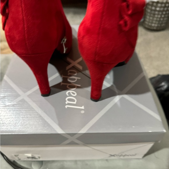 XAppeal red ankle boots with heel - Picture 2 of 6